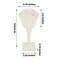 Clear 10" Acrylic Crystal Prism TABLE LAMP USB Rechargeable LED Light